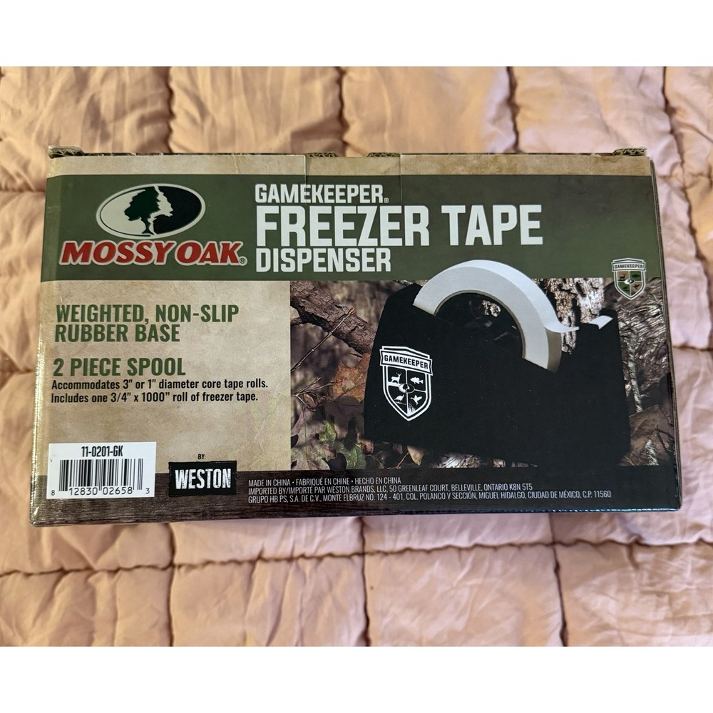Mossy Oak GameKeeper Freezer Tape Dispenser WITH 3/4" x 1000" Tape